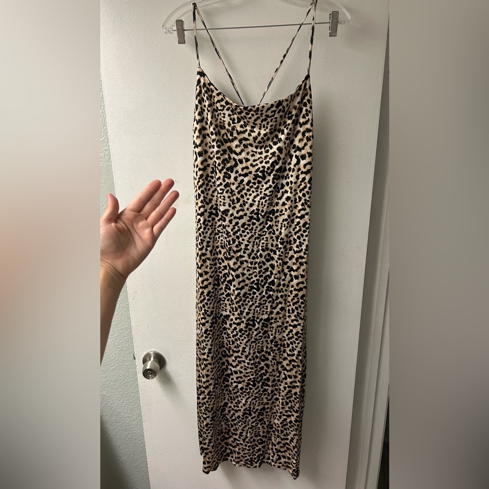 New with tags Lita by Ciara size xl stretchy leopard dress